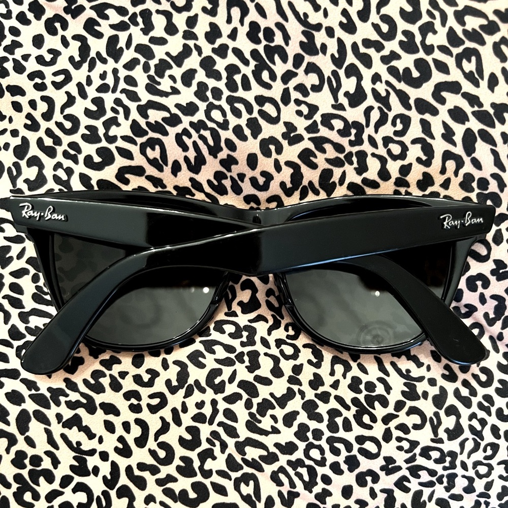 Made in Italy Vintage Wayfarer Ray Bans - Black